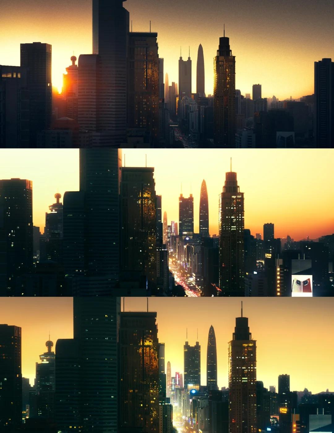 深圳的未来感已经爆棚了...
深圳的一次黄昏里，我收集了五张作品...几百年后我