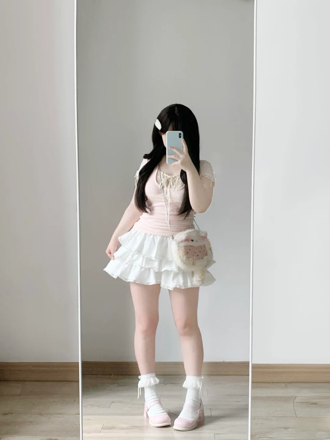 160 120｜微胖甜妹粉嫩少女感穿搭🎀好可爱！