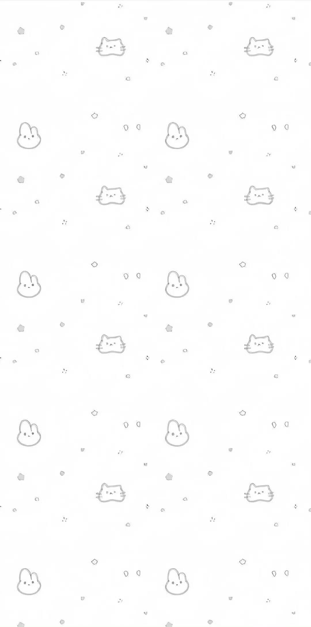 WeChat   |  灰白背景图 |  可爱元素 