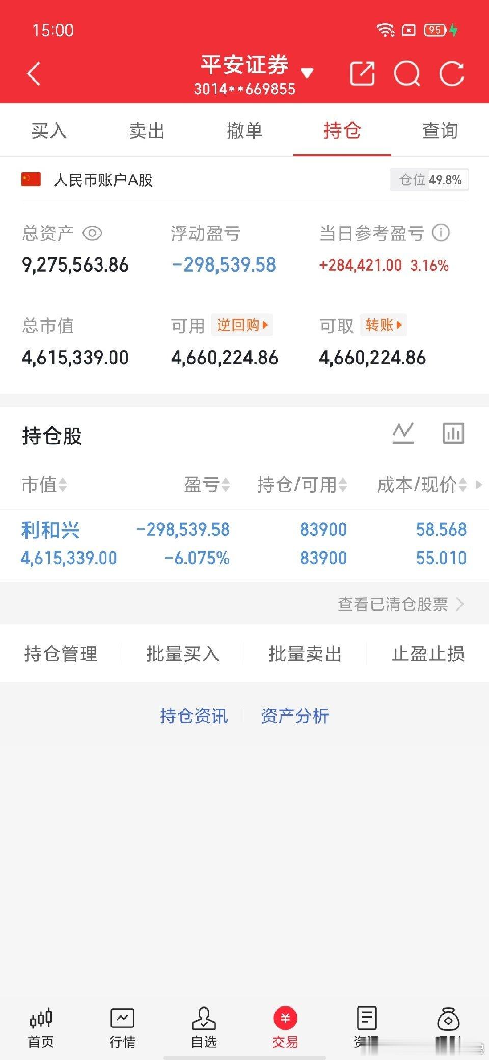 交易更新《第44天》：不要盲目跟风，拒绝马后炮！挑战一年翻6倍，本金300W，做