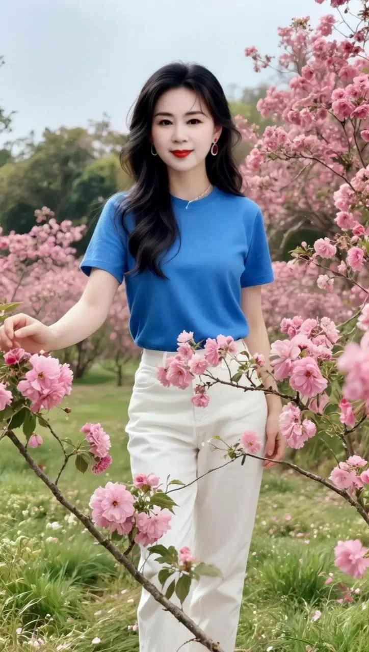 AI春日氛围感自拍 ai创作