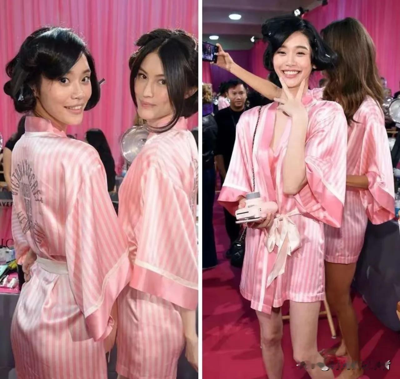 谁还记得这两位美女，如今真是已经完全变了模样。
当年刘雯和奚梦瑶都在维密时候，真