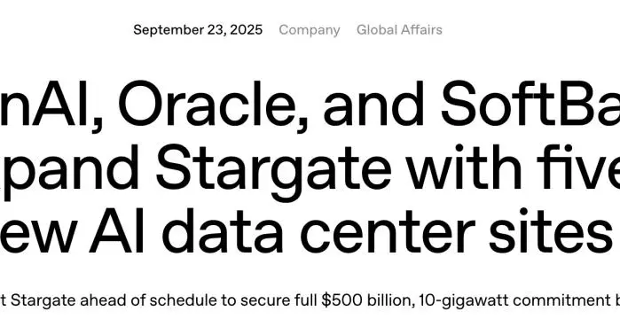 OpenAI一口气建5个算力中心，英伟达喂饱孙正义和甲骨文