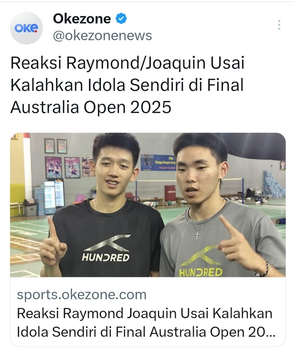 Raymond Indra/Nikolaus Joaquin 在 2025 年澳