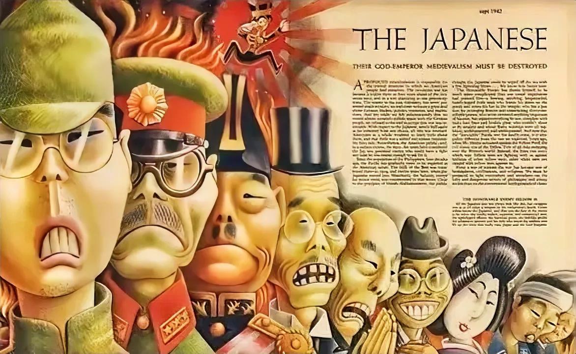 第二次世界大战期间，在欧美国家的媒体上，日本的形象是这样的……