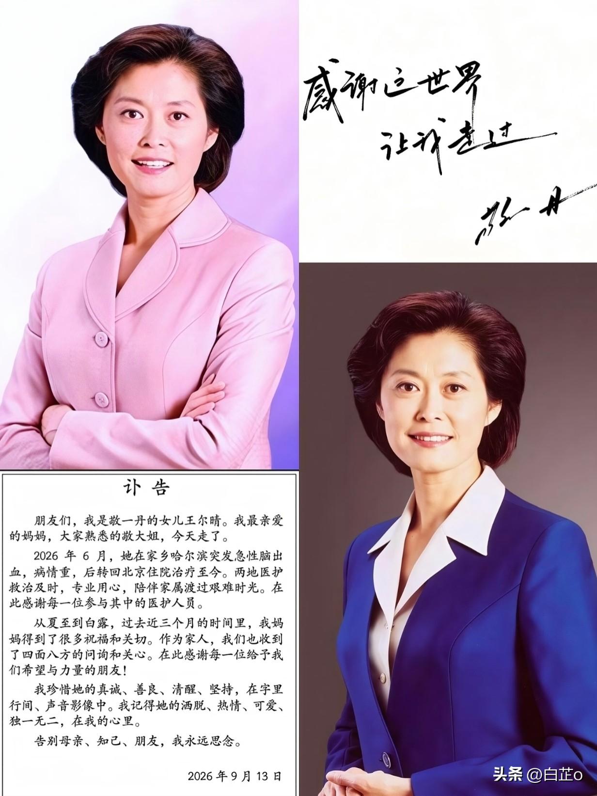 很多人记住敬一丹，不是因为她有多漂亮，而是因为她站在《焦点访谈》镜头前时，那种不