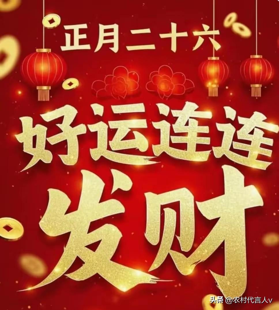 正月廿六5不做，到头一场空！今日廿六，5不做指啥？记得别犯忌讳。
 
“正月廿六