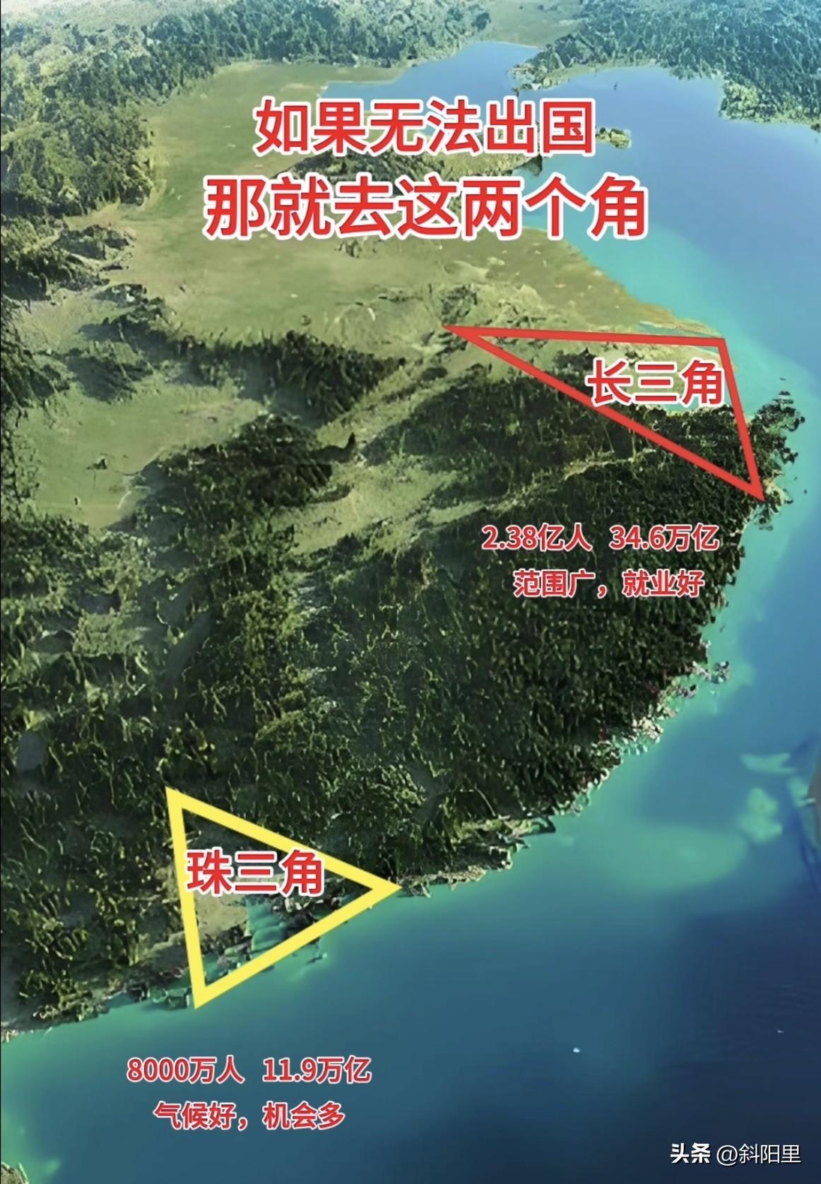 如果无法出国，那就去珠三角和长三角。这两片土地，藏着国内最丰富的机会。长三角是温