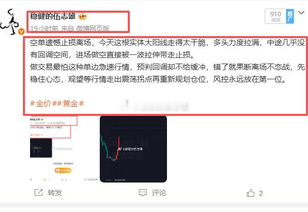 昨日部署一览，博文共计发布2单，一胜一败，共计110点！金4007空→4017位