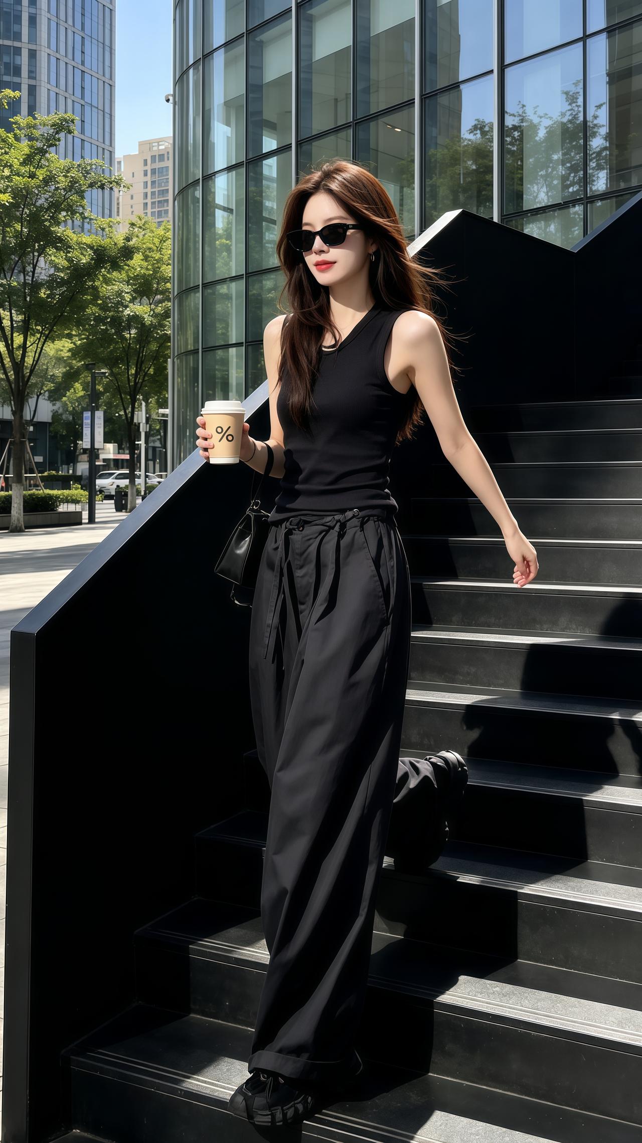 今日份极简穿搭 夏日松弛感穿搭 穿搭没有公式 韩系穿搭 又美又飒