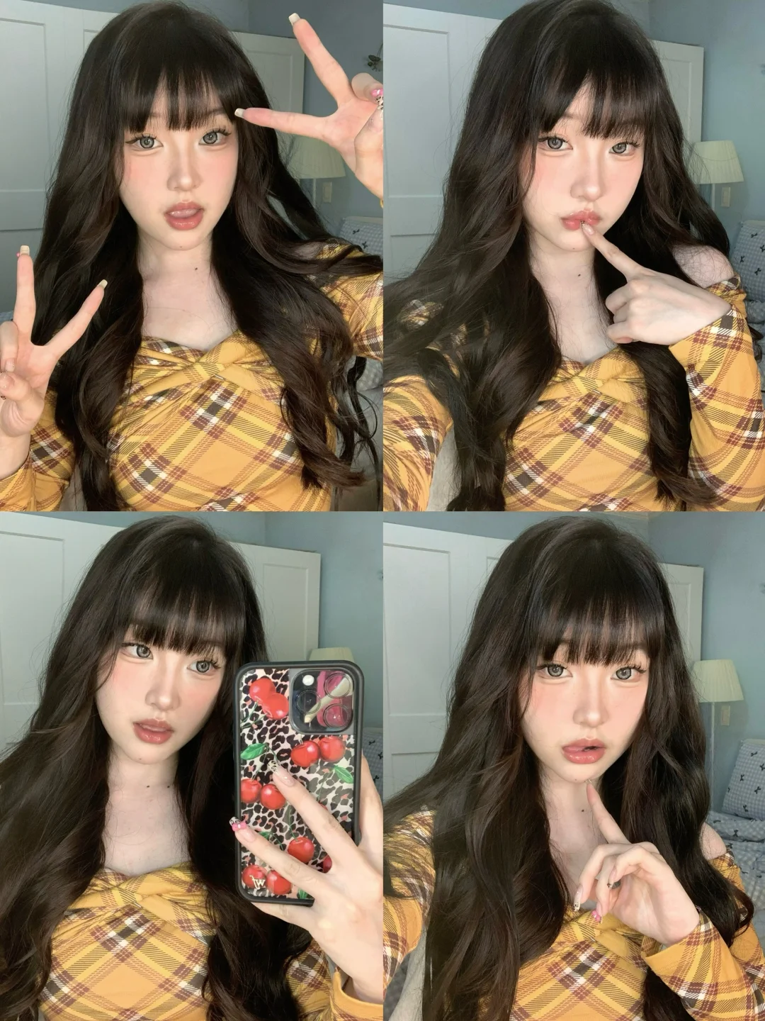 韩女拍照姿势｜出境秘诀竟然是我的头发🫢