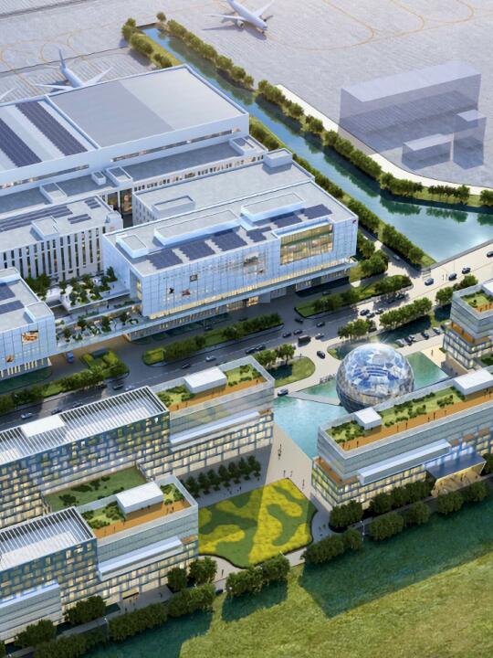 长龙航空总部｜临空经济示范区｜一期结顶