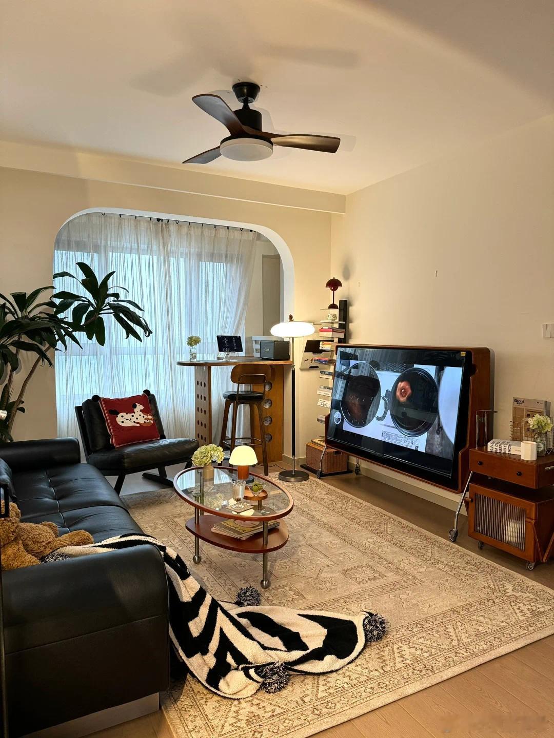 roomtour｜靠网购打造中古氛围小家建筑面积99平套内70平 三室两厅🏠客