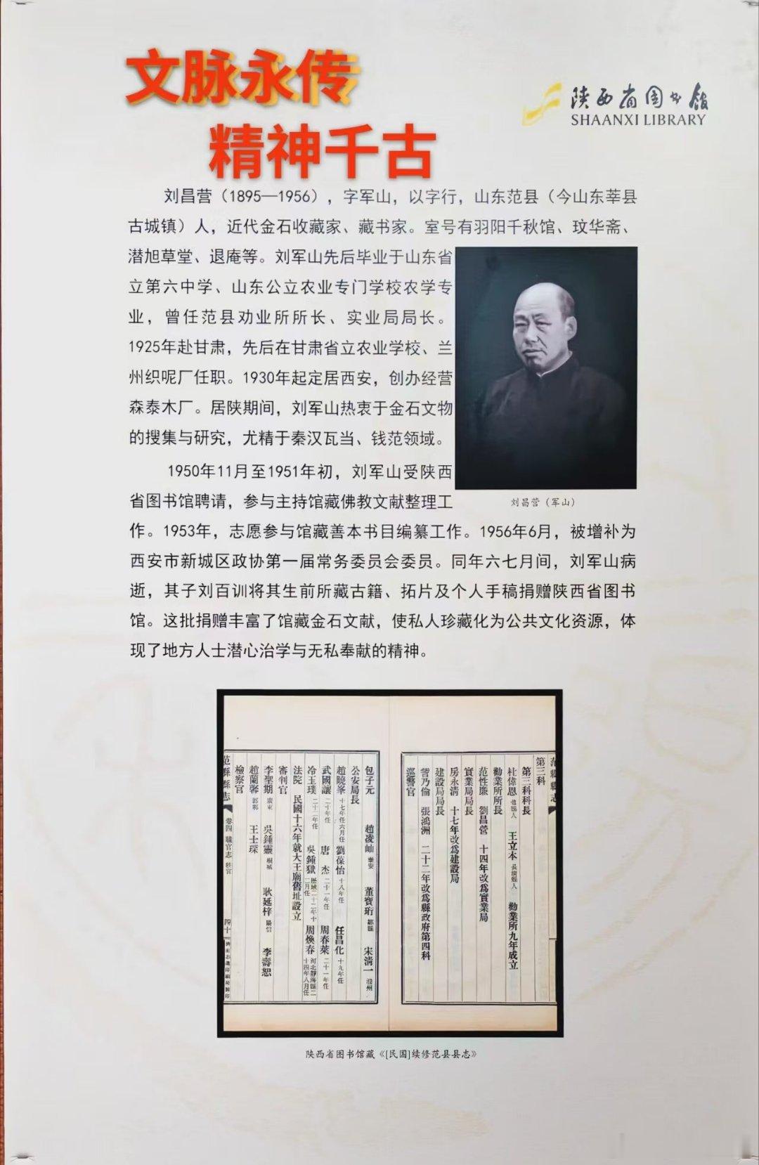 西安旧事【观展有感】刘军山先生不是将军，但他在抗战烽烟中，写就二十部五十卷手稿告