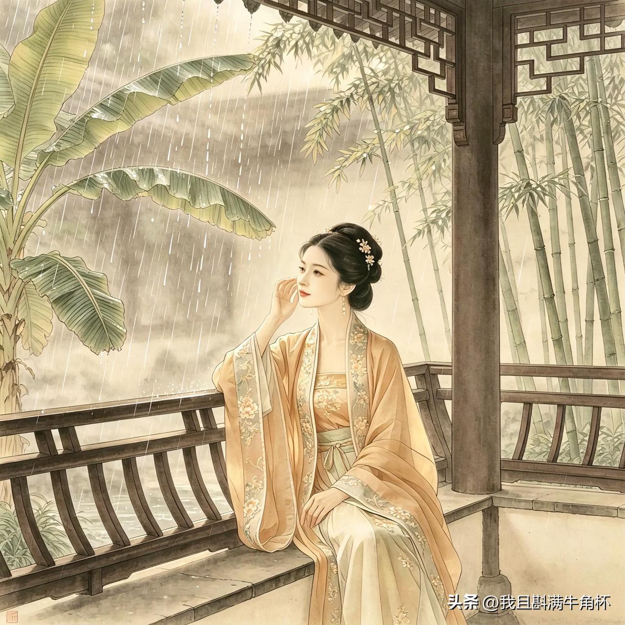 上联：半盏清茶听夜雨
下联：有请雅士[玫瑰][玫瑰][玫瑰]