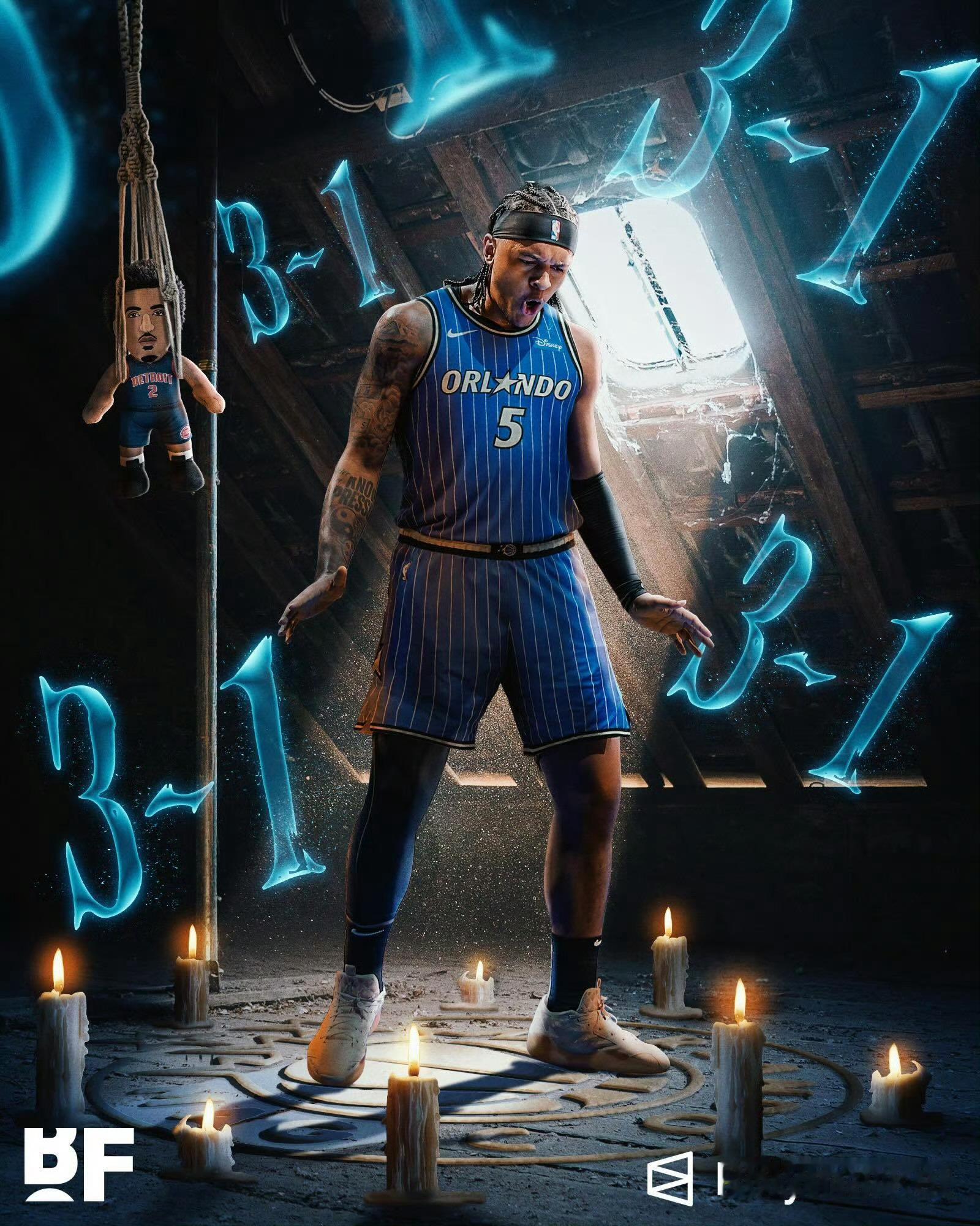 东部第八魔术再胜东部第一活塞！系列赛大比分3-1领先！！！！！活塞vs魔术nba