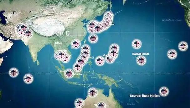 细思极恐！中国周边313个美军基地，每个基地平均10枚导弹，就需要3130枚导弹