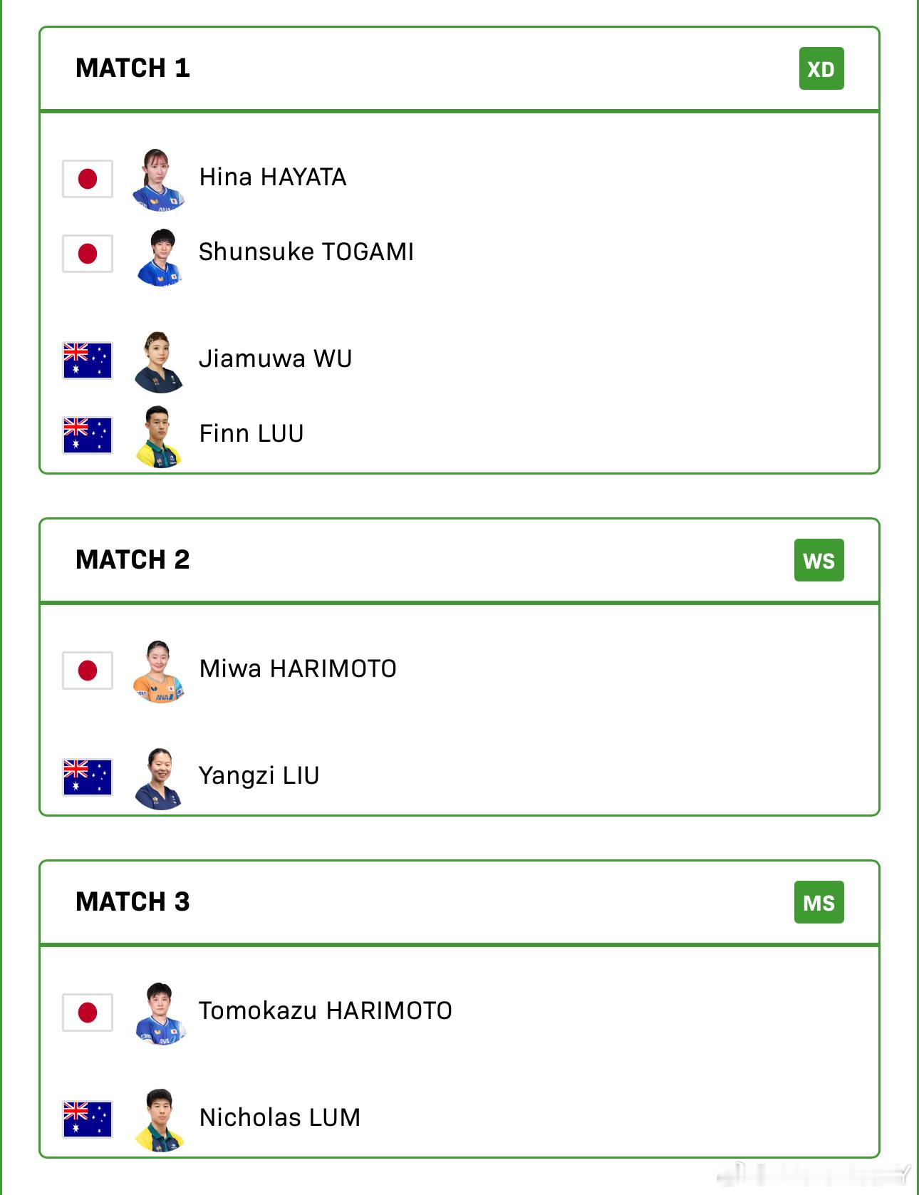 2025混合团体世界杯G2日本VS澳大利亚户上隼辅/早田希娜VS卢伟/吴佳牧娃张
