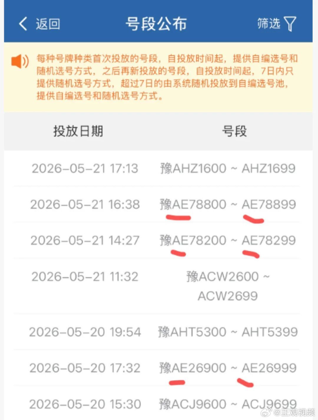 郑州新能源汽车号牌豫AE正式启用 近日，河南郑州，“豫AE”新能源汽车号段启用，