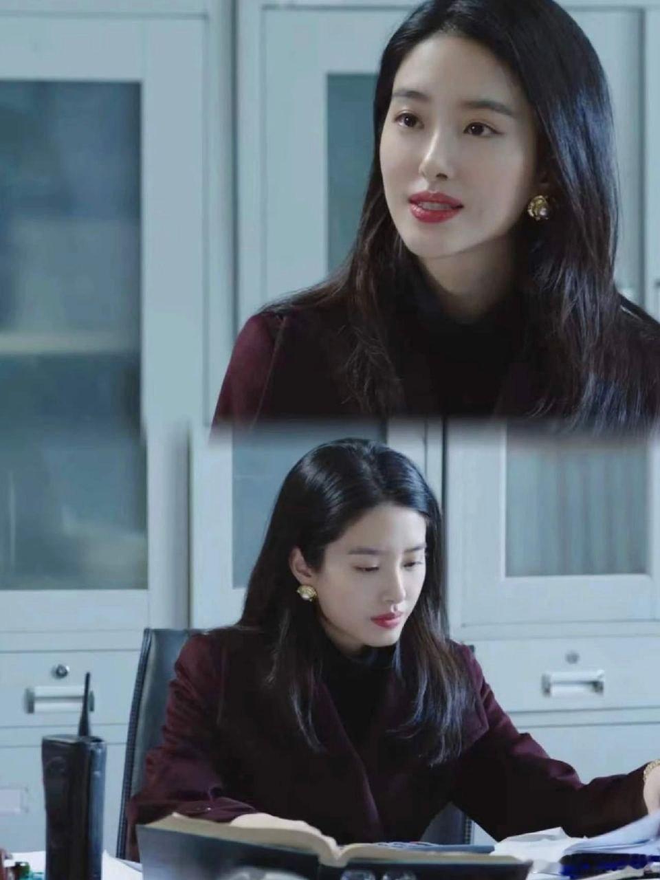 杨采钰与千禧年的适配感 杨采钰的千禧感藏不住！立挺浓颜+松弛姿态，眼神里满是时代