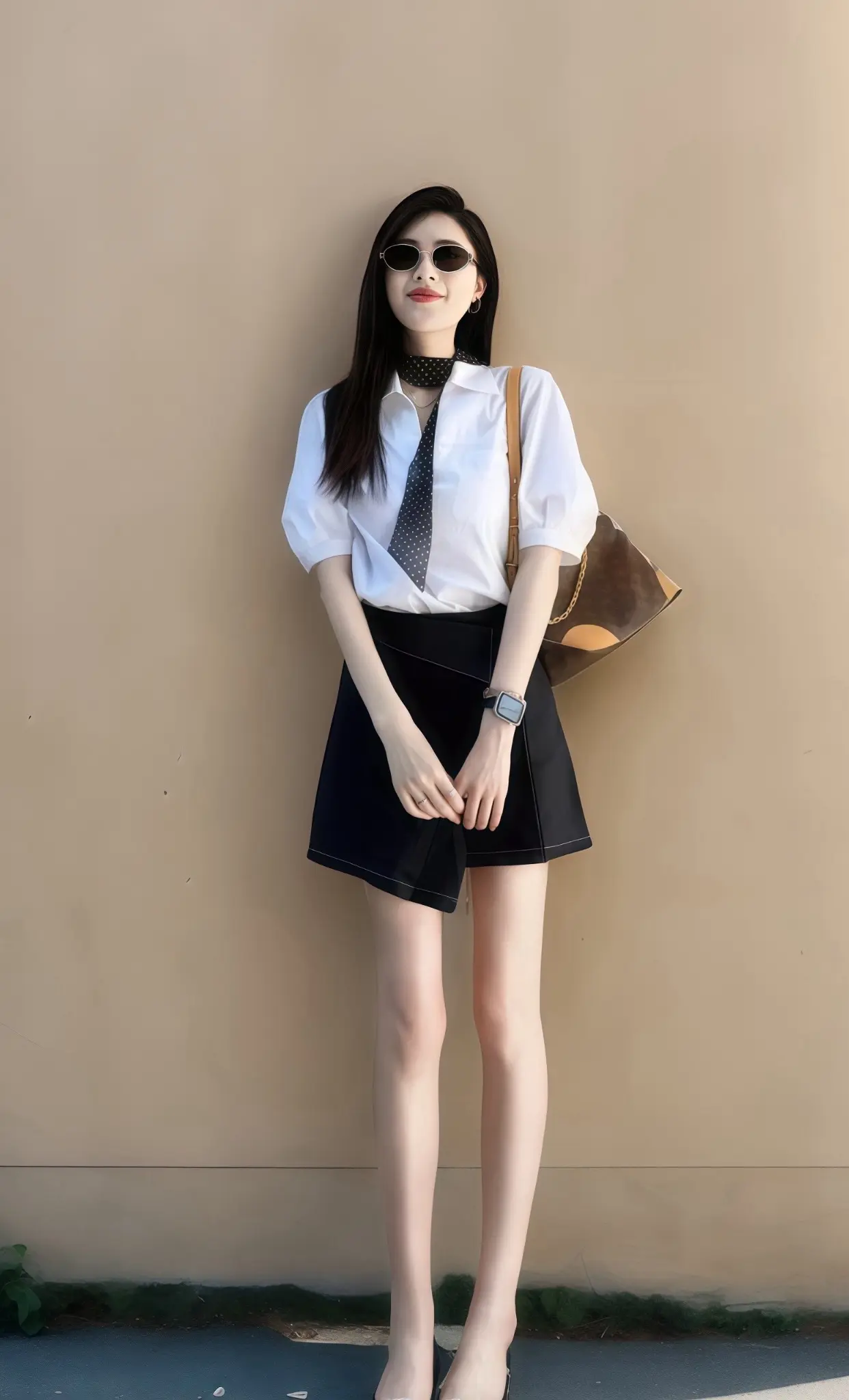 流动线条勾勒慵懒高级感，解锁穿搭新命题。独出心裁的不对称半身裙，与白色...