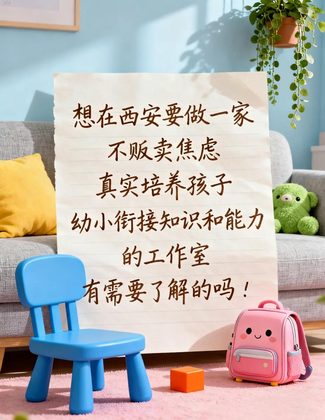 不制造焦虑，只是帮助孩子衔接
西安 西安幼小衔接工作室 幼小衔接 西安幼小衔接 