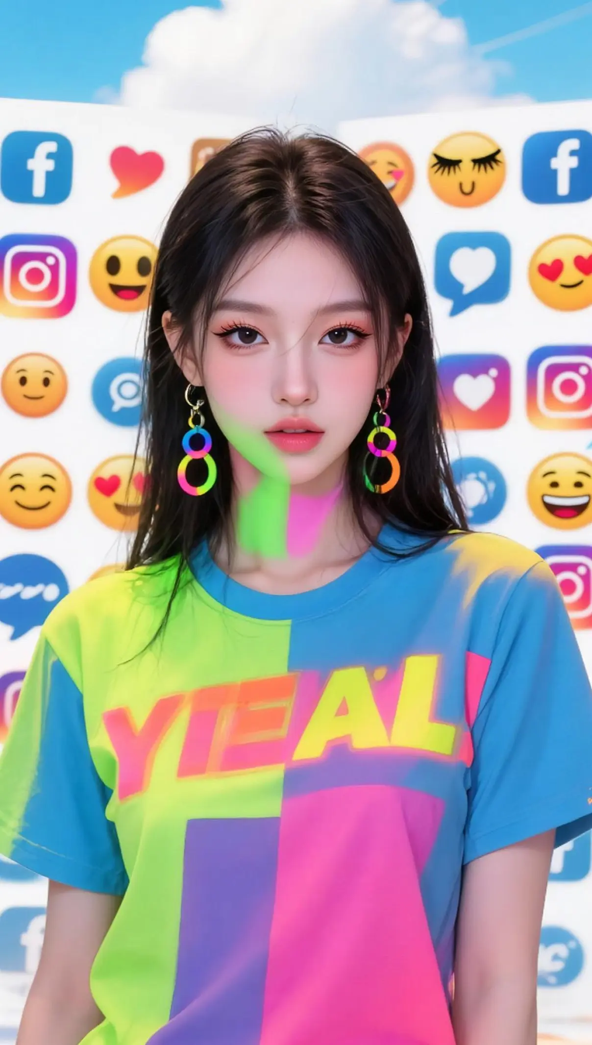 AI荧光时尚写真 ai创作 玩法合伙人计划 我在拍特效 AI写真