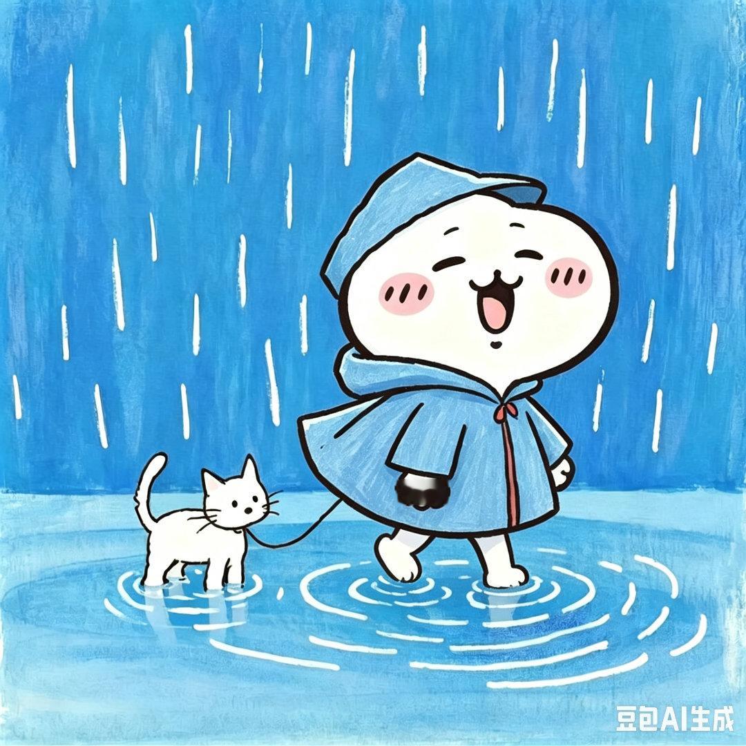 chiikawa 来一组快乐的好朋友头像吉伊和小八是最好的朋友喔！[豆包ai生成