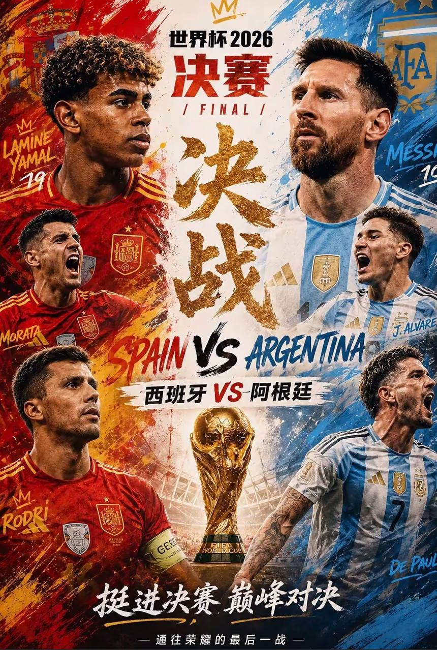 世界杯大战一触即发 西班牙vs阿根廷 谁将揭开胜利的面纱捧杯？机会相当好，兄弟们