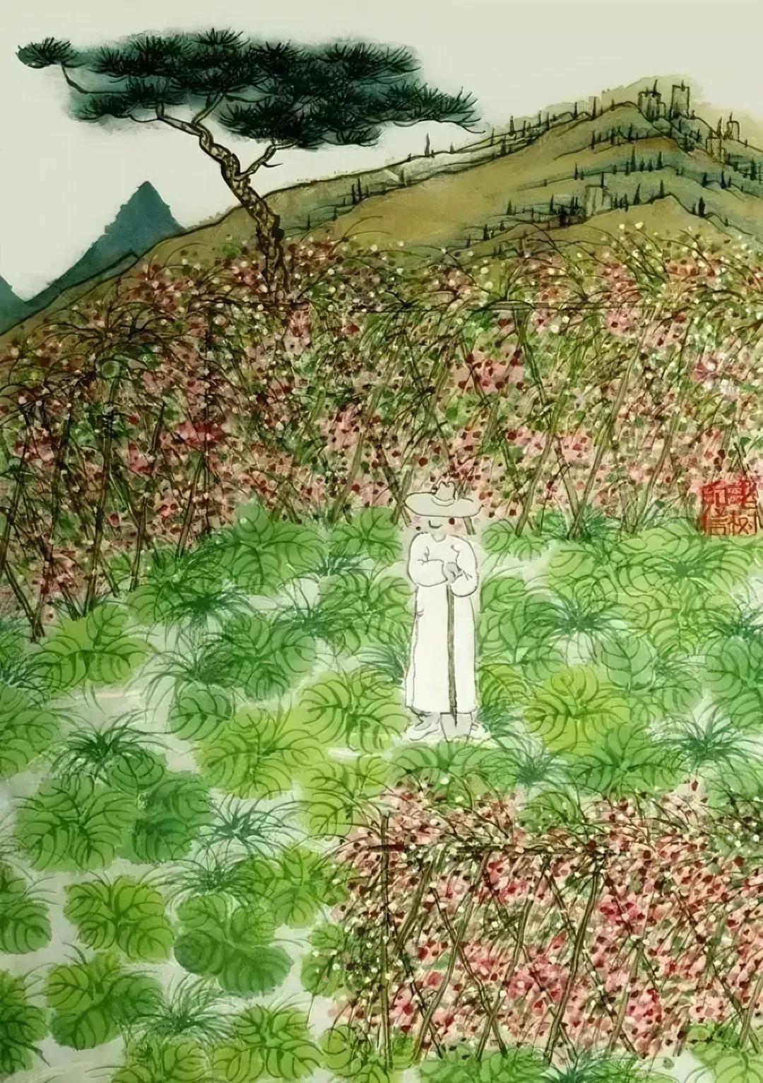 市井挣点小钱，山下种片菜园。
看看花开花落，度过有生之年。
