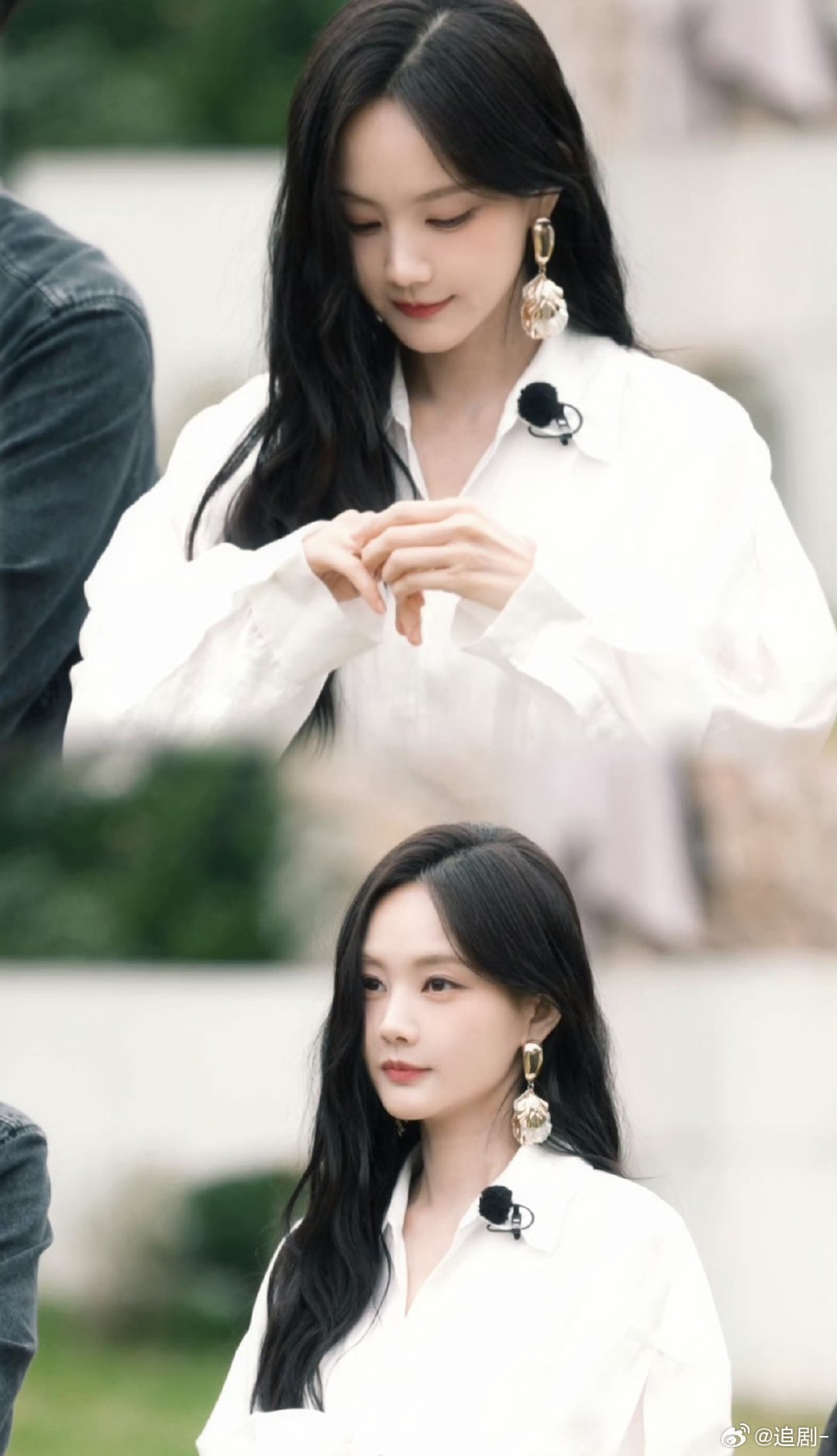 李一桐顶光美成这样 路透都这么绝，正片还得了！李一桐完美诠释越央央，白裙顶光造型