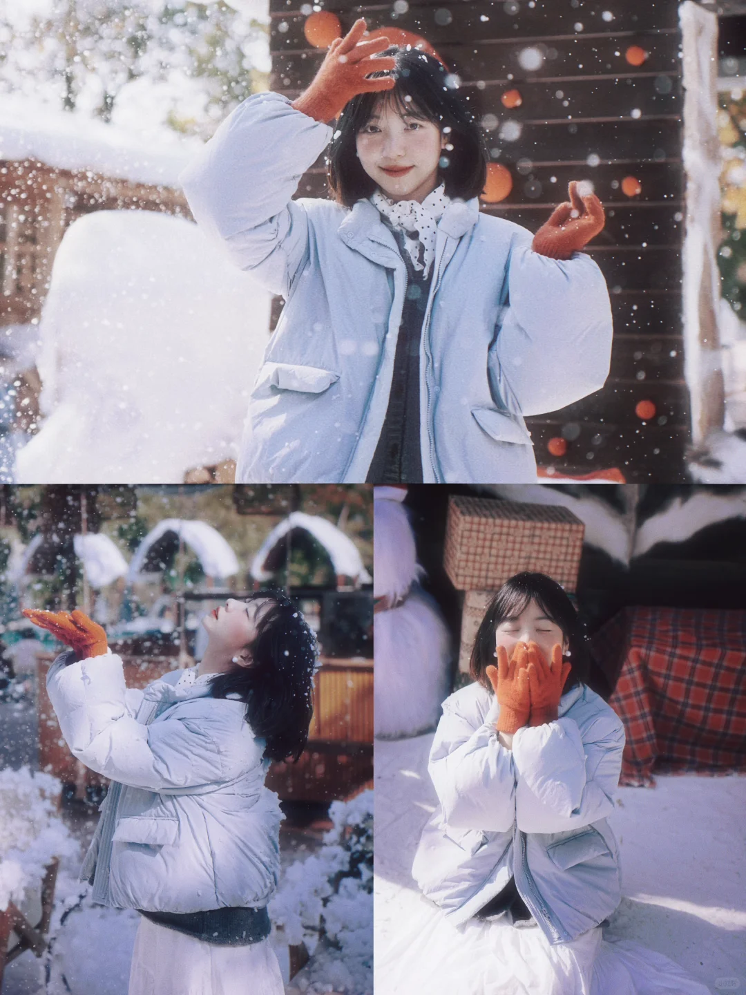 雪屋拍照指南❄️简单pose学起来！