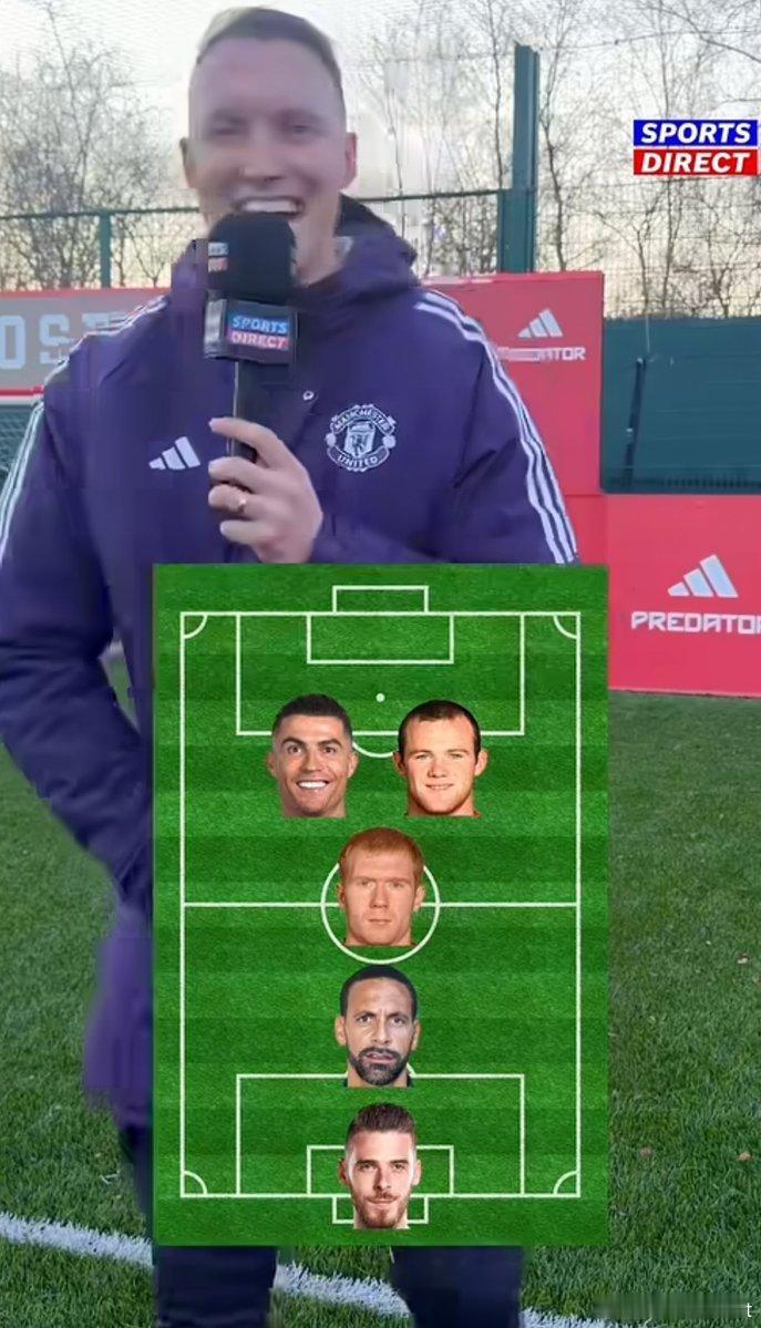 C罗 菲尔·琼斯（乔曼联球员）梦幻五人组：C 罗、鲁尼、斯科尔斯、费迪南德、德赫