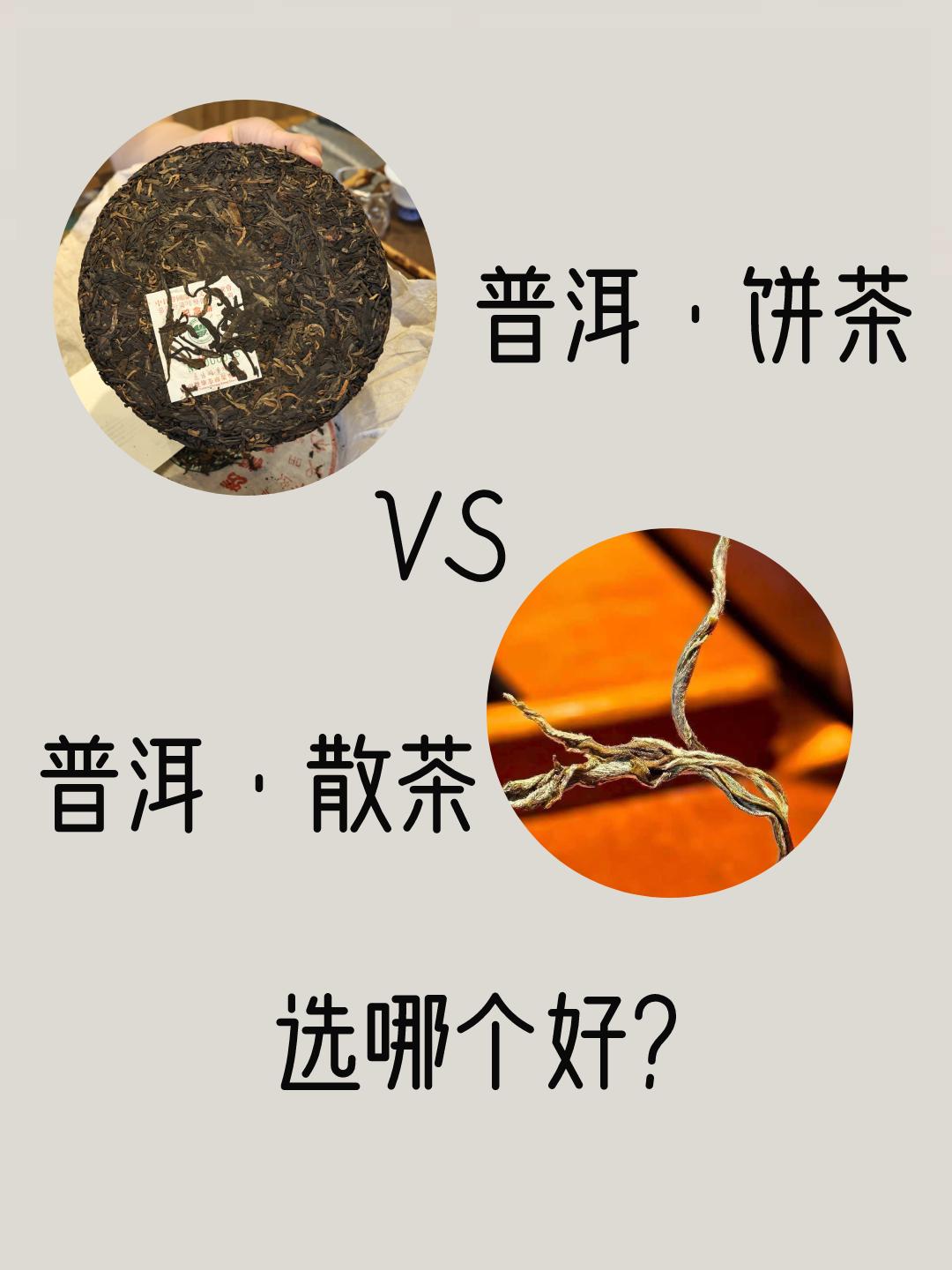 普洱选散茶还是饼茶，根本没啥绝对好坏！完全看你平时咋喝、想不想存～

散茶就是 