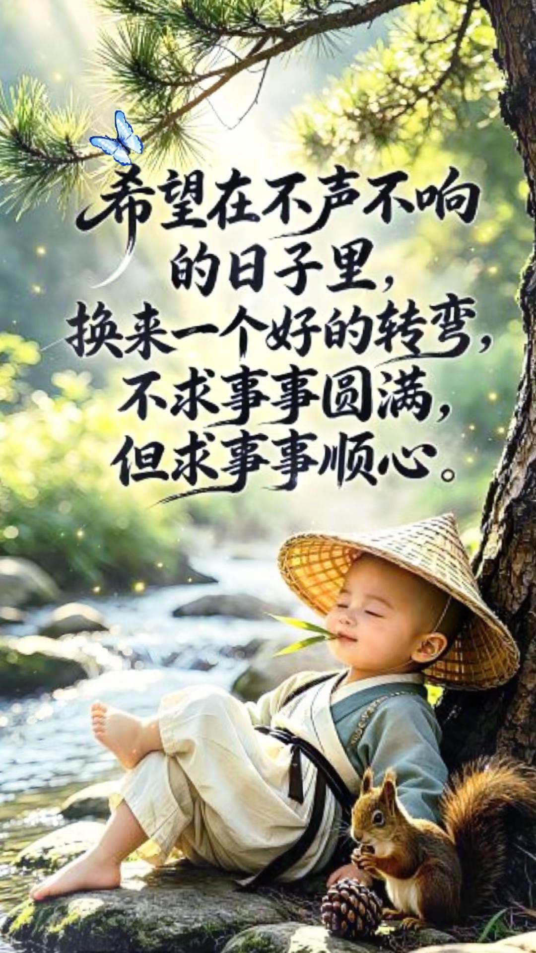 无灾是福泽 禅语感悟 求一份宁静 小和尚悟禅 每日禅思
