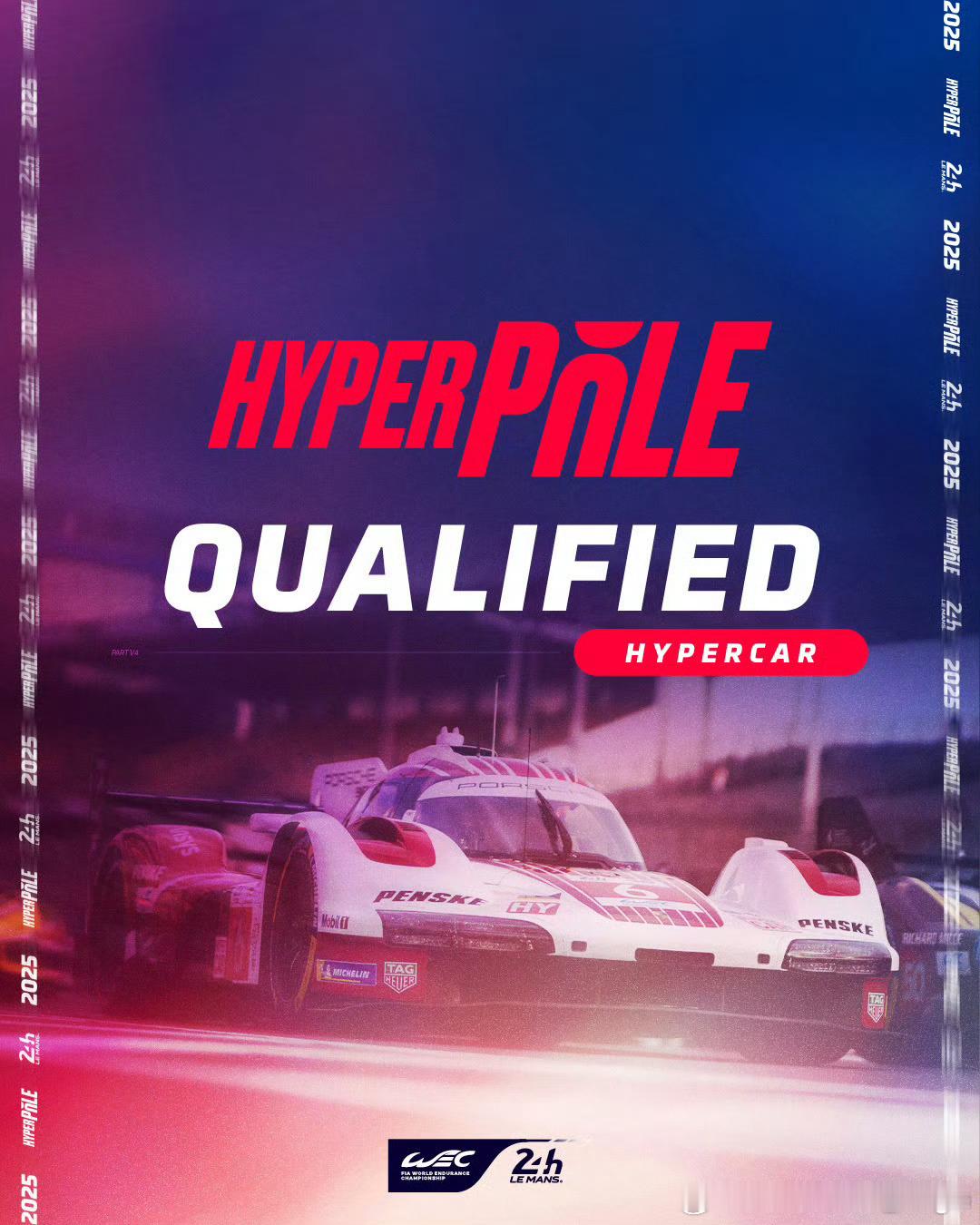 勒芒24小时耐力赛 勒芒24小时耐力赛 Hypercar 组别排位赛成绩：林恩驾