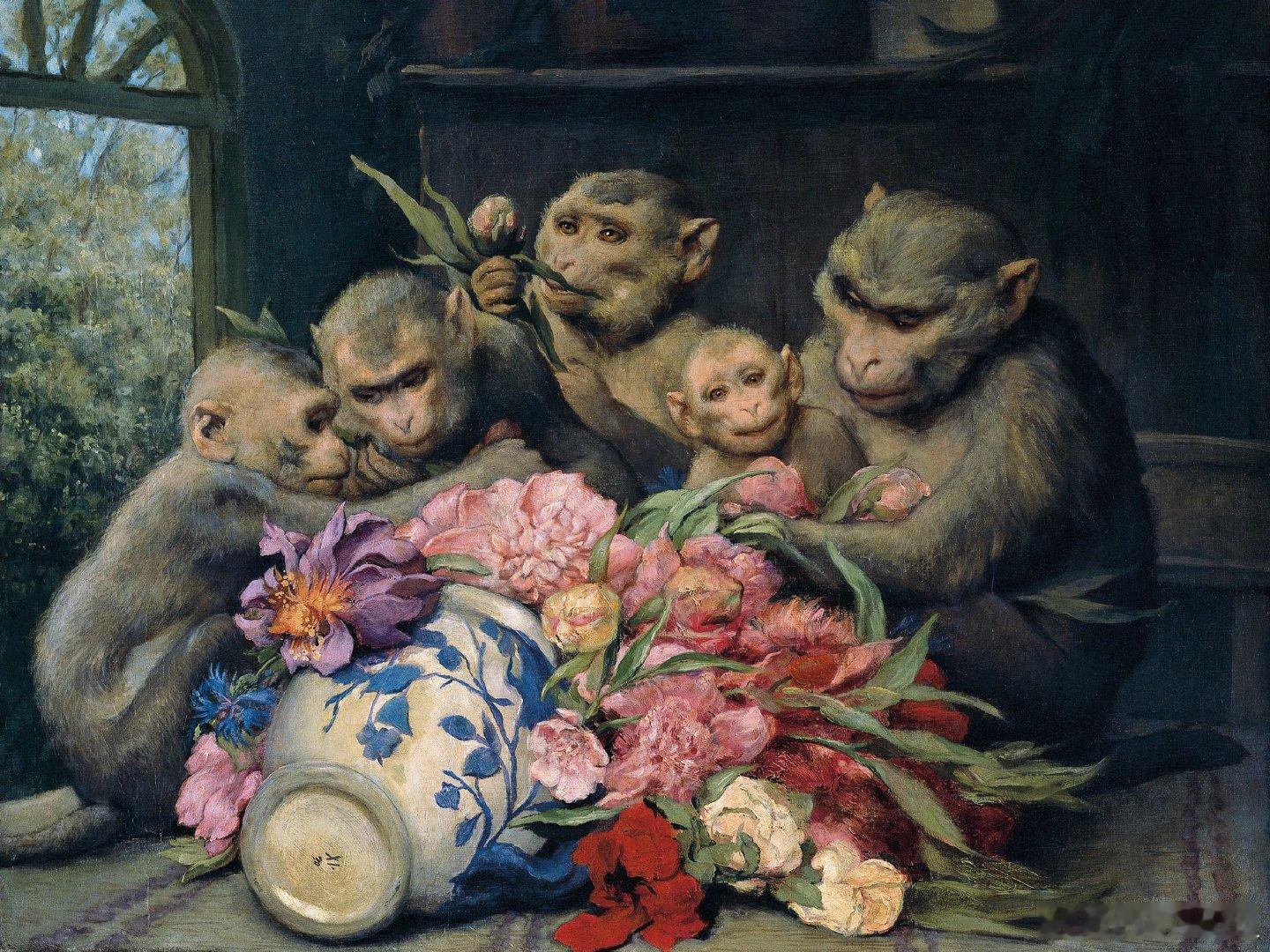 西洋历史文化鱼缸 德国画家加布里埃尔·冯·马克斯（Gabriel Corneli