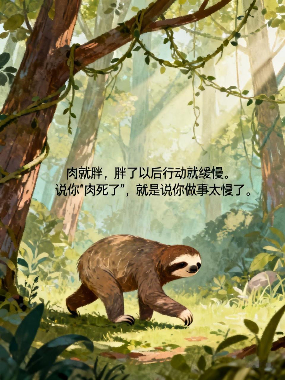 肉就胖，胖了以后行动就缓慢。说你“肉死了”，就是说你做事太慢了。
