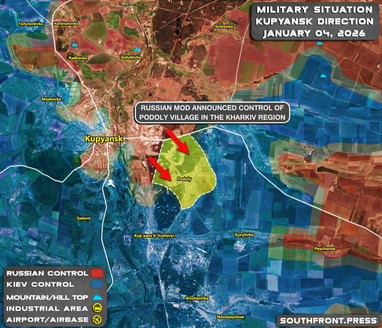 俄军在库皮扬斯克地区的推进，声称控制库皮扬斯克东南部的波多利村将确保彼得罗巴甫洛