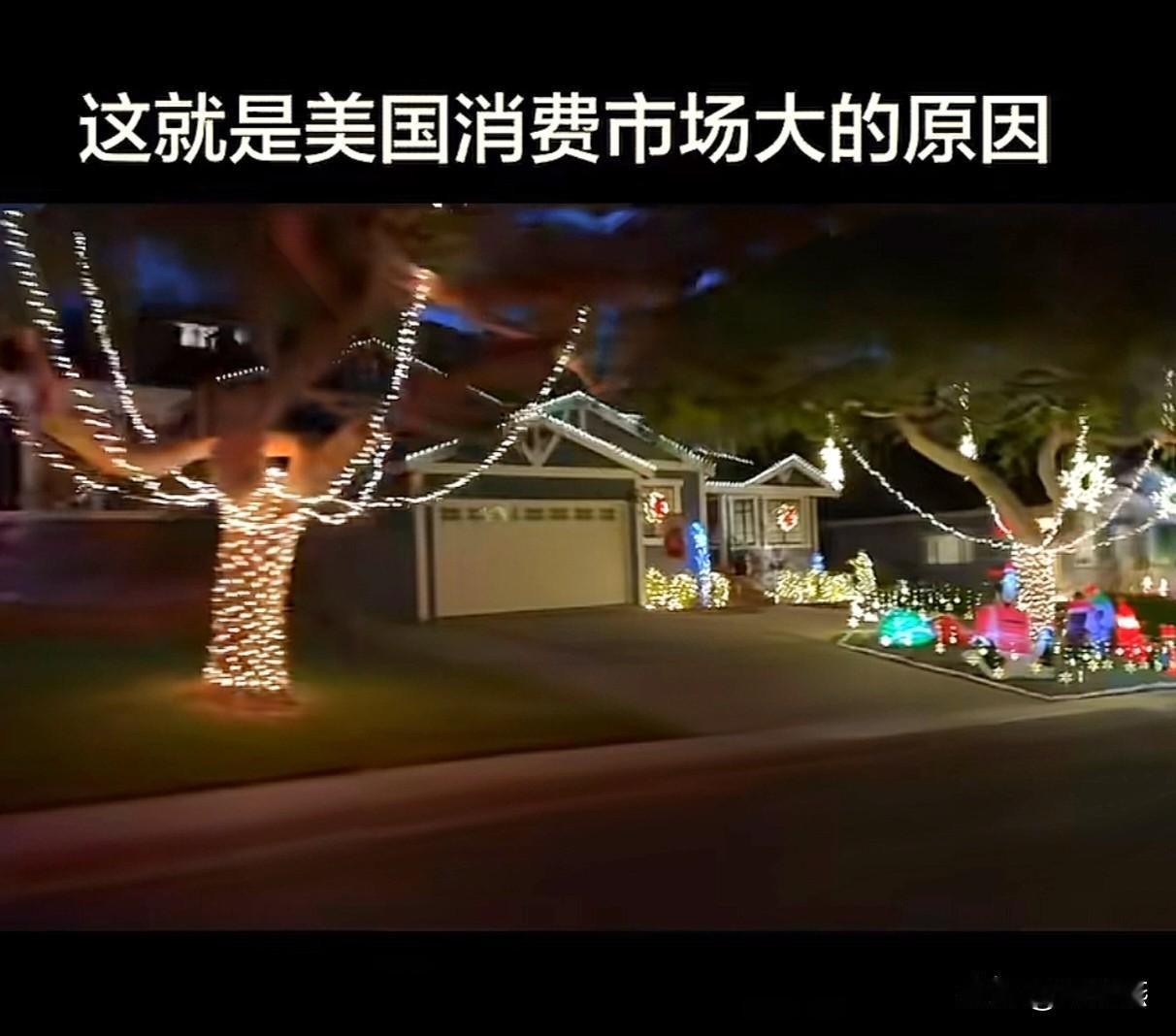 关键是，他们真的是，每家每户都有一个家啊，一个不大不小的院子，一棵闪闪发光的树，