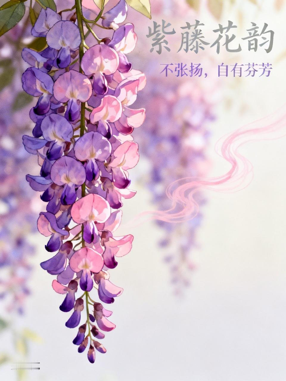 紫藤萝这花，外表看着确实不算惊艳，没有牡丹那种雍容华贵，也没有玫瑰的娇艳欲滴。但