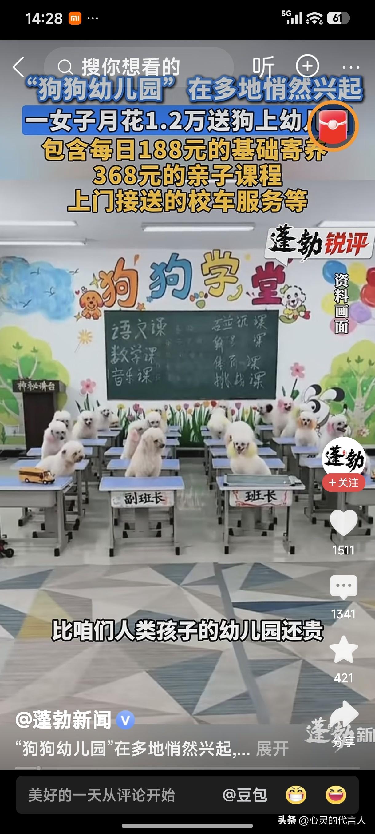 很好，这就是资本的力量，简直是无所不能，狗都能上幼儿园了。
不过，这不是什么好事