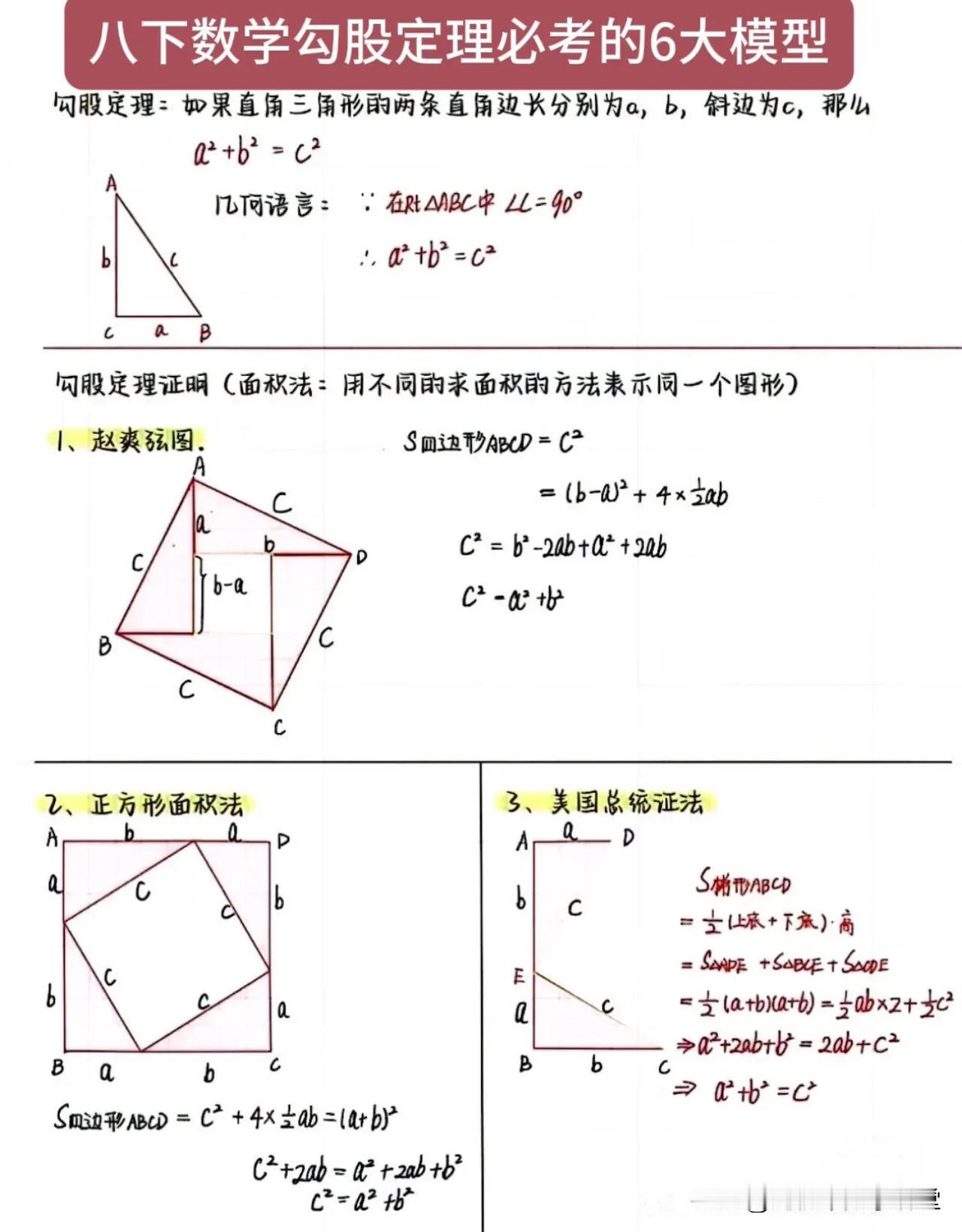 八下数学勾股定理必考的6大模型