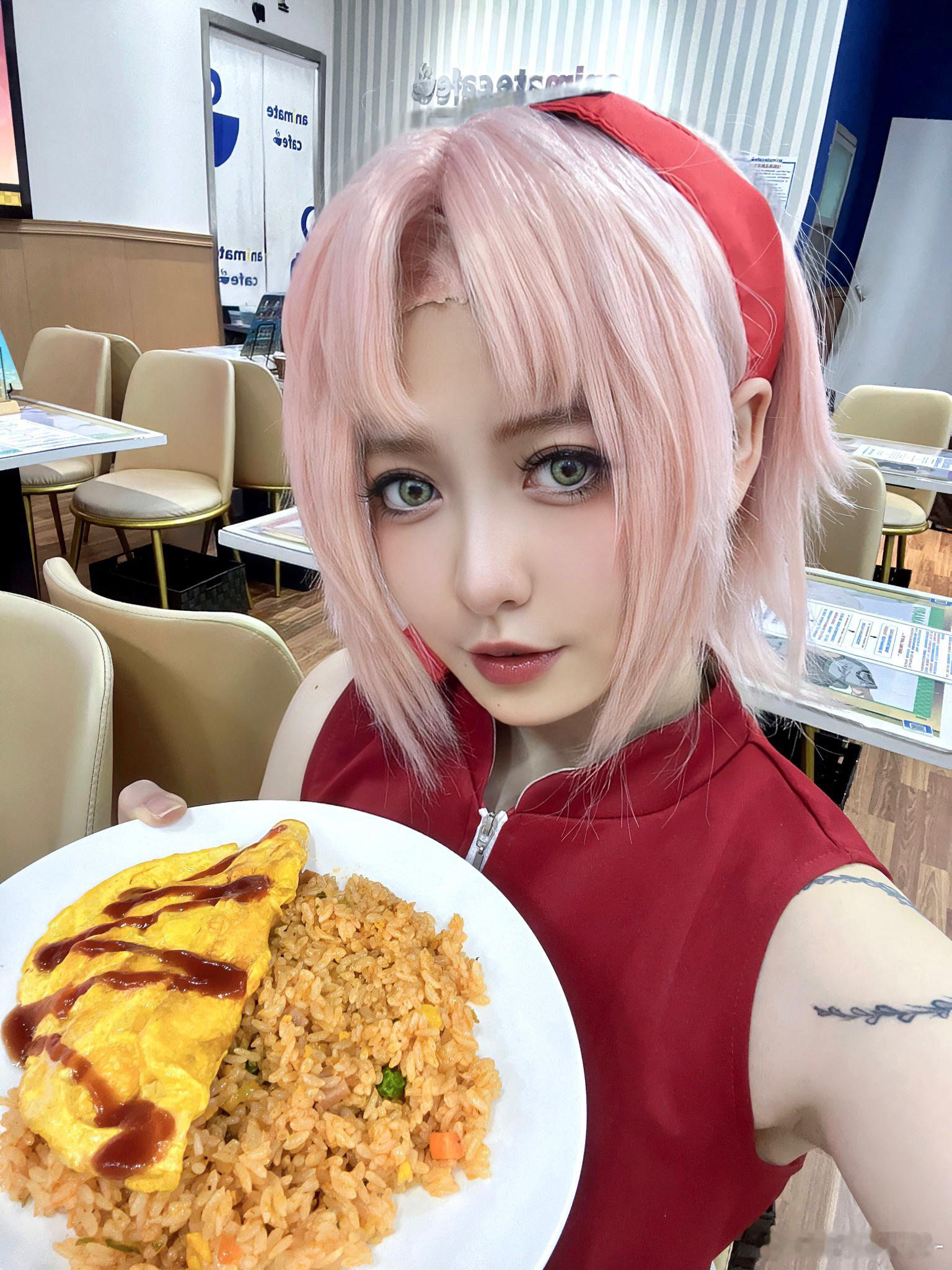 NARUTO × animate cafe去了饭好难吃，谷子好丑随机的杯垫没有一