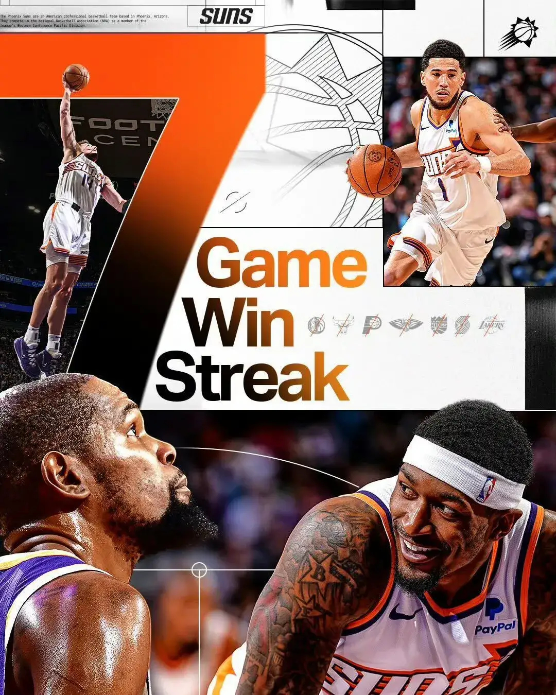 什么水平？过去这波7连胜的太阳三巨头！——打湖人，86分——打开拓者，78分——