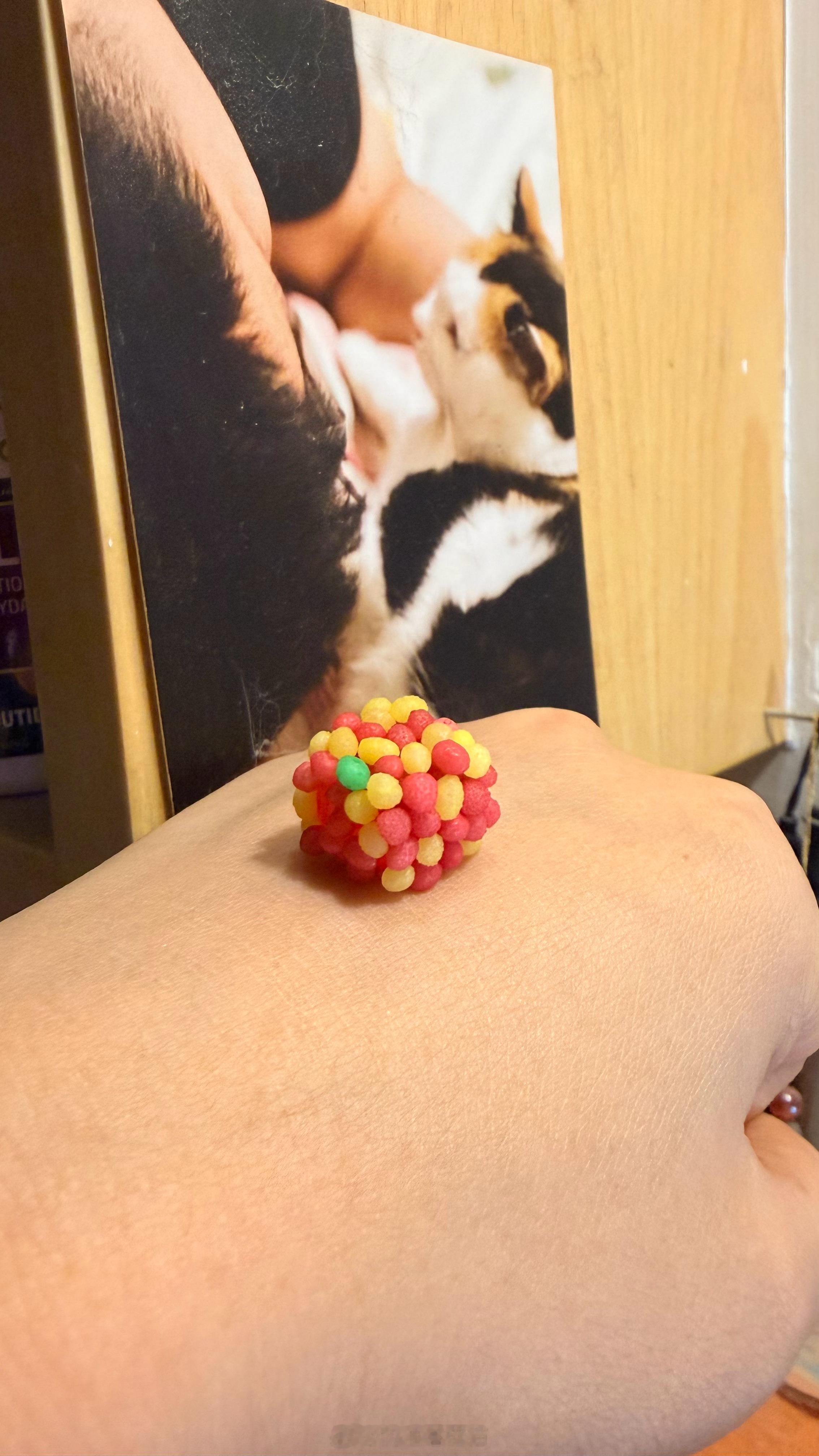 人虎问我这颗糖是不是掉猫砂盆里了