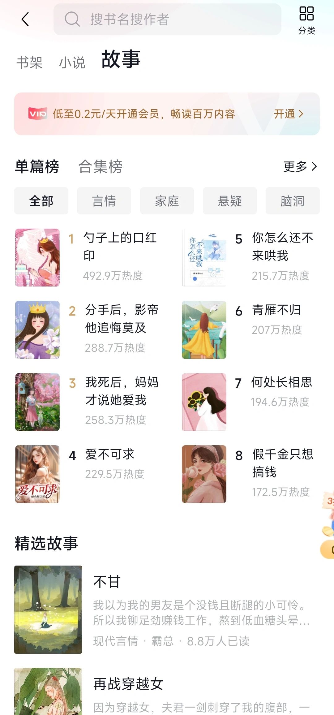 2023年底番茄短篇大整改