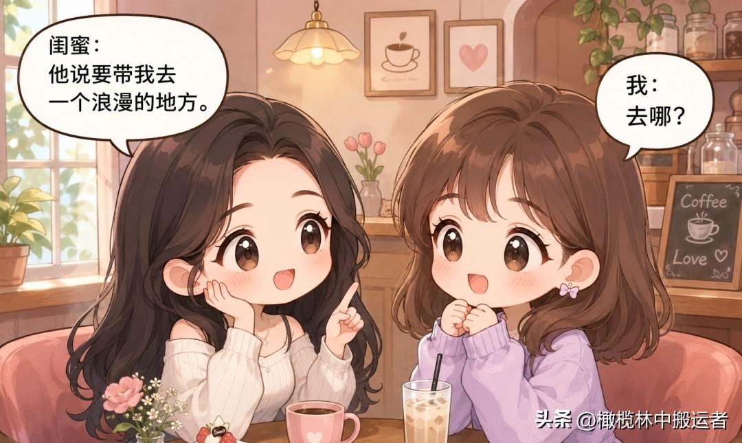 每天一笑：闺蜜：他说要带我去一个浪漫的地方。我：去哪？闺蜜：去了趟菜市场。他说这