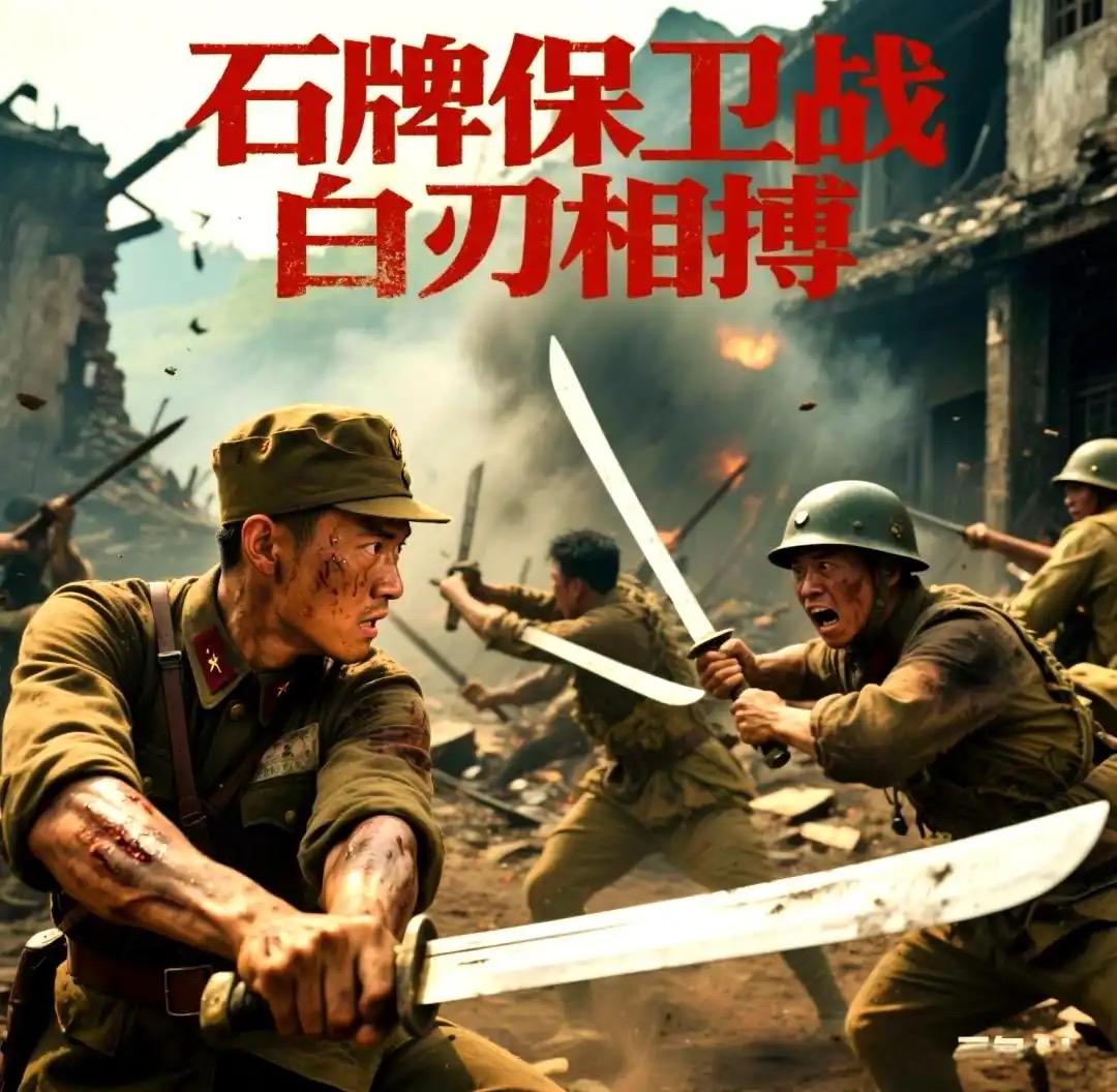 1943年石牌保卫战中，中日两军以白刃战决战。中国军人用刺刀与血肉之躯死守长江防
