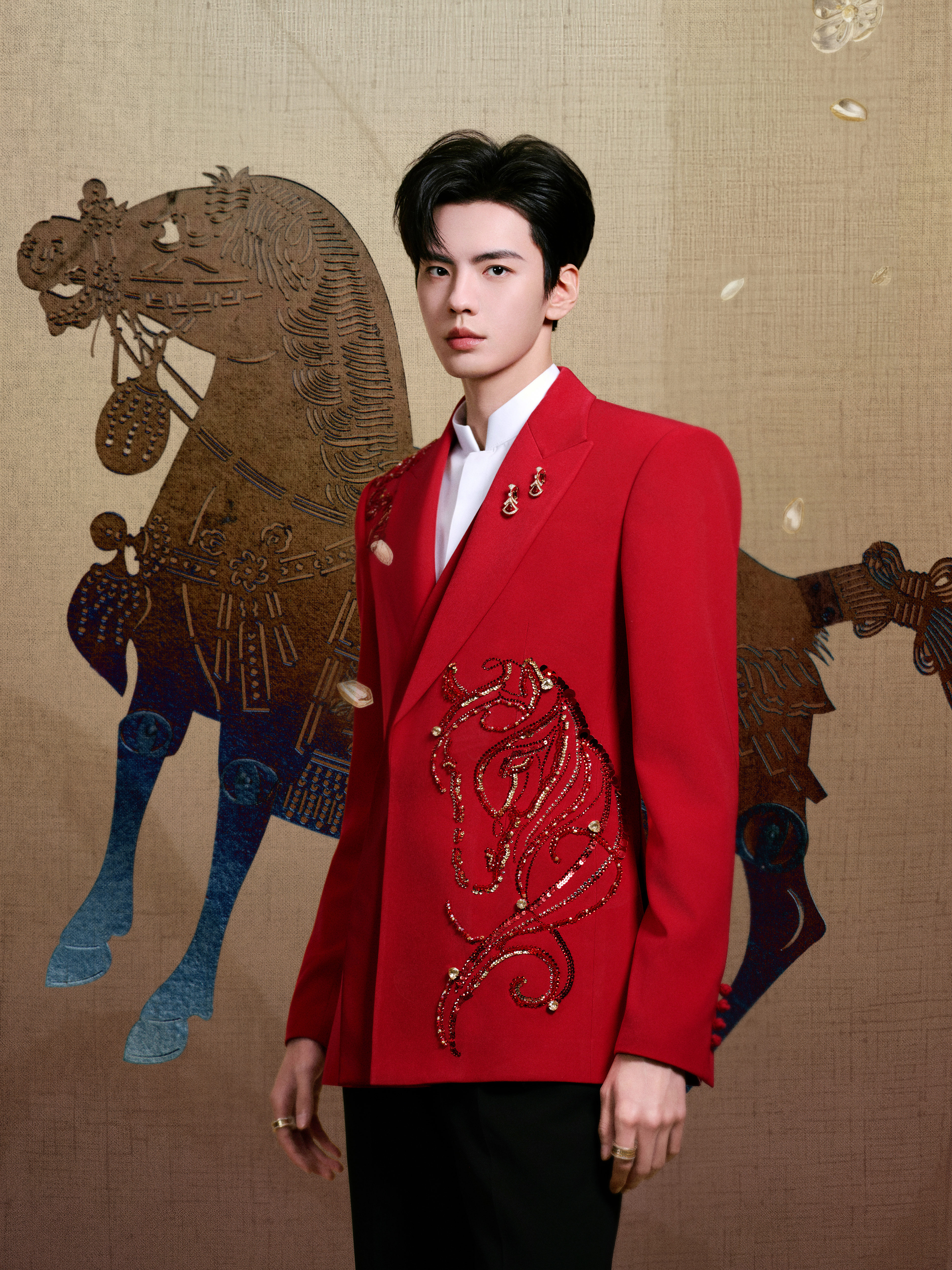 毕雯珺春晚出图把马年玩明白了 毕雯珺这组图太多horse发生了吧！一屏幕放不下的